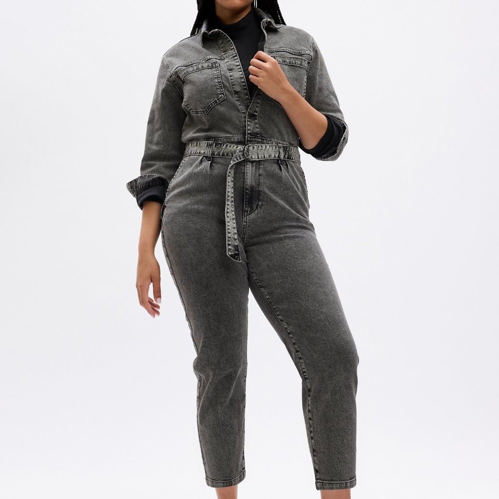 Denim Utility Jumpsuit
